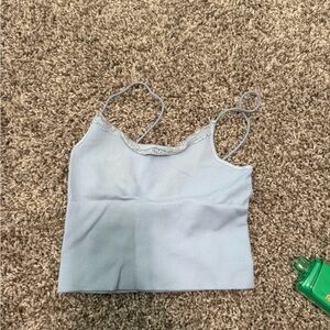 Tilly's Sky Blue Camisole with Lace Detail